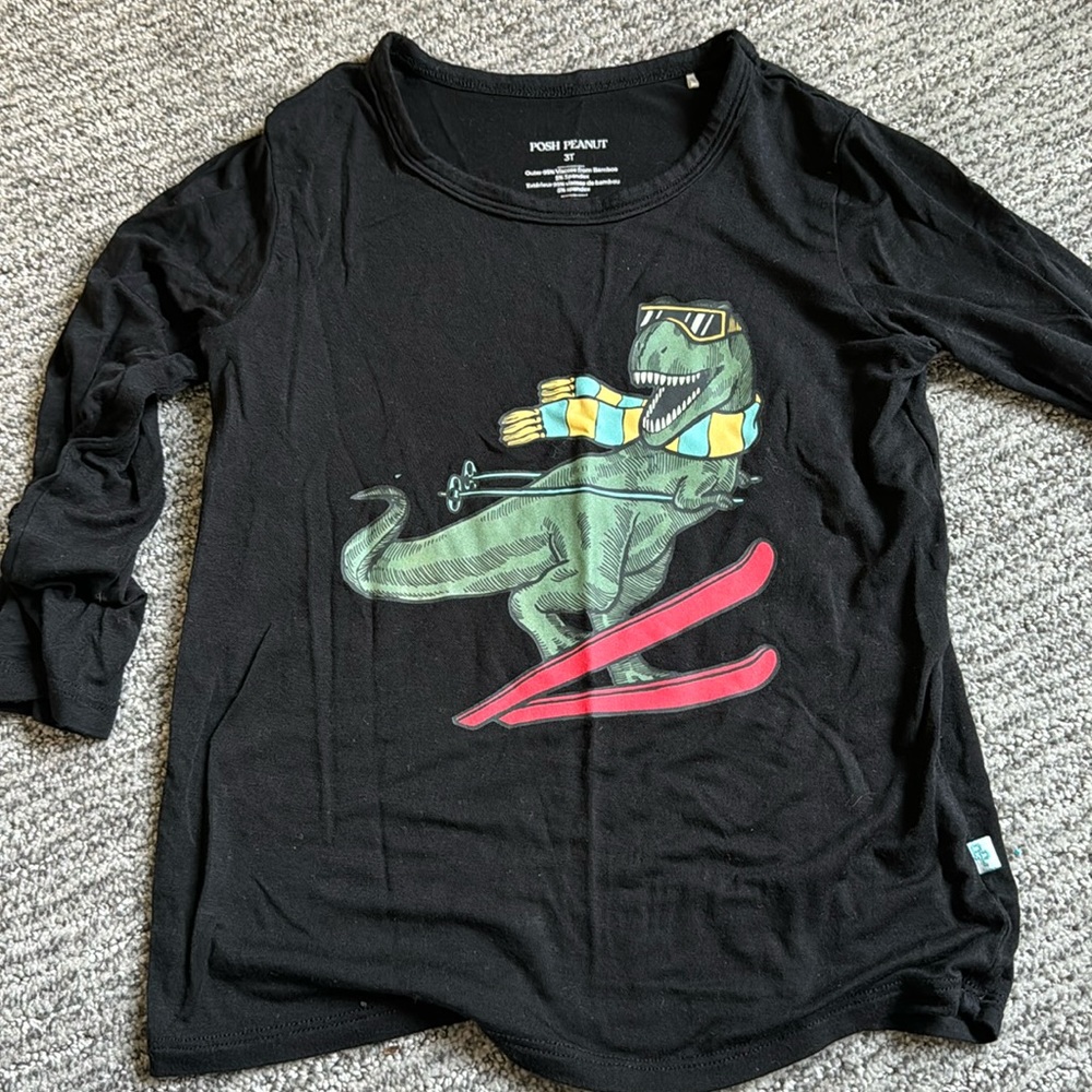 Posh peanut - Bamboo dino shirt